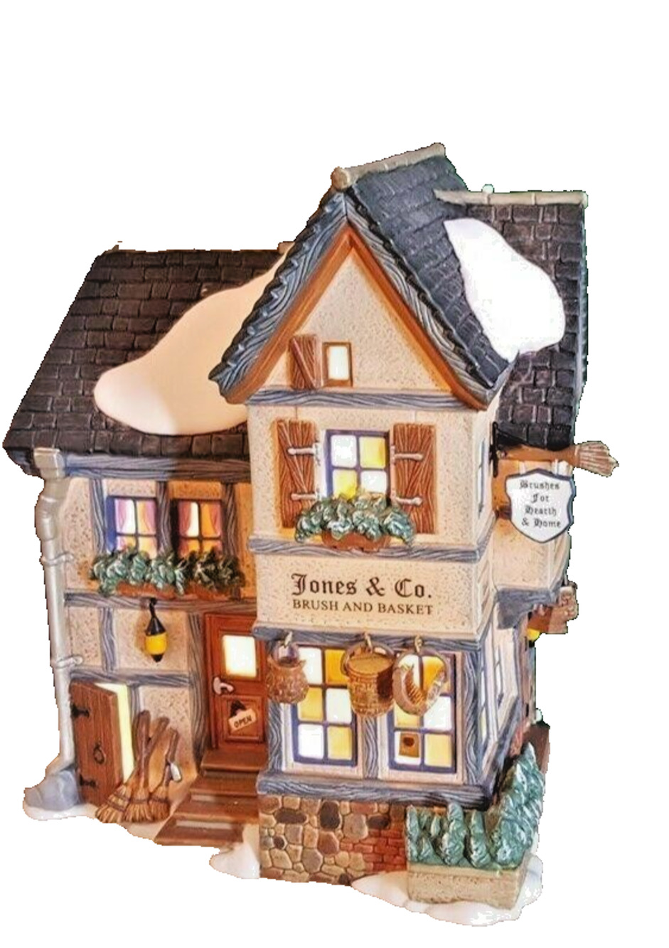Dept 56 25th Anniversary 'Jones & Co. Brush & Basket Shop' 2009 Dickens Village